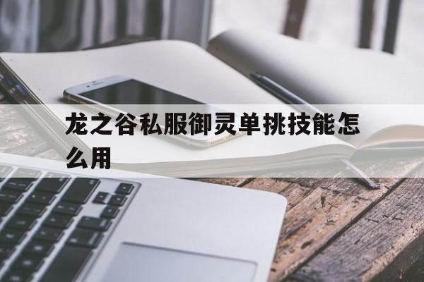 龙之谷私服御灵单挑技能怎么用的简单介绍