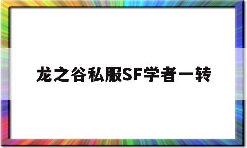 龙之谷私服SF学者一转