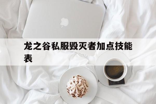 龙之谷私服毁灭者加点技能表