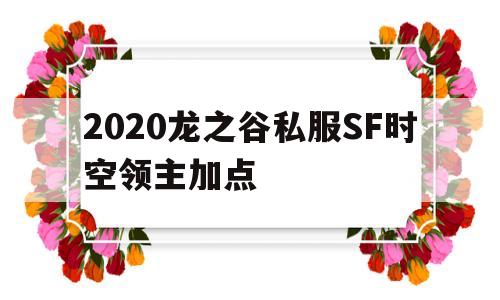 2020龙之谷私服SF时空领主加点的简单介绍