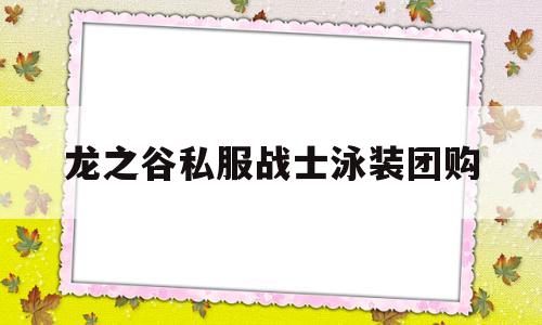 包含龙之谷私服战士泳装团购的词条