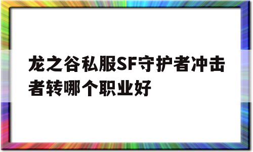 龙之谷私服SF守护者冲击者转哪个职业好的简单介绍