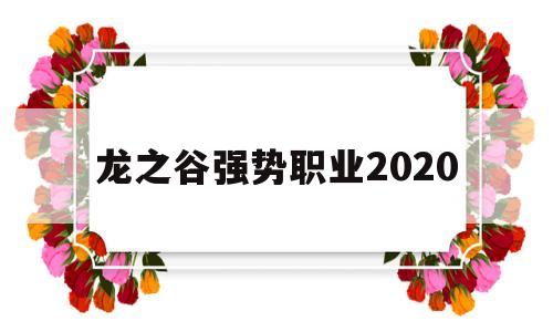 龙之谷强势职业2020